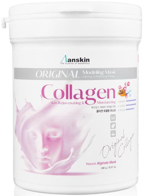 Anskin Collagen Modeling Mask укрепляющая альгинатная маска с коллагеном (банка 240г.)  #1