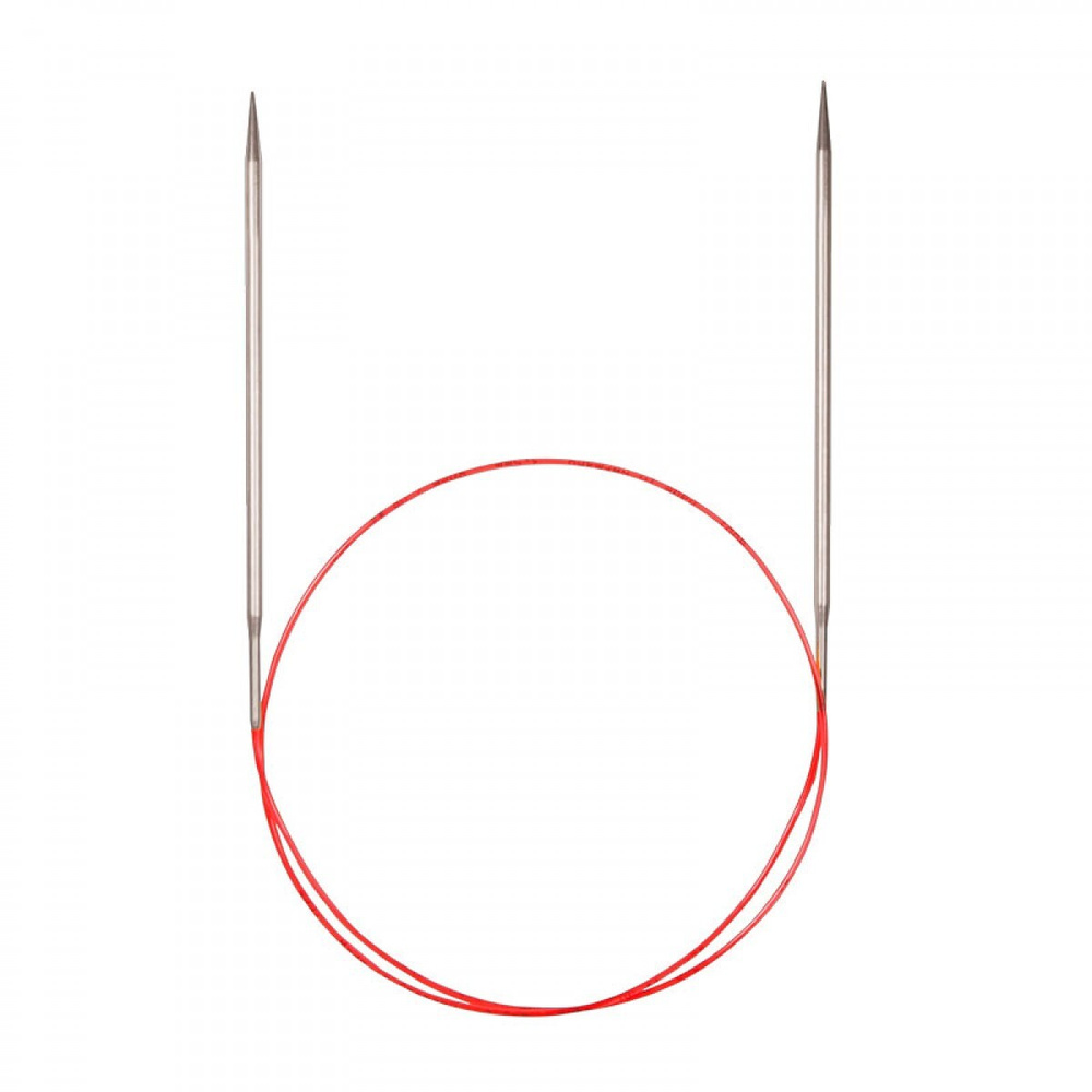Спицы никелированные круговые с удлиненным кончиком, №6, 120 см  #1