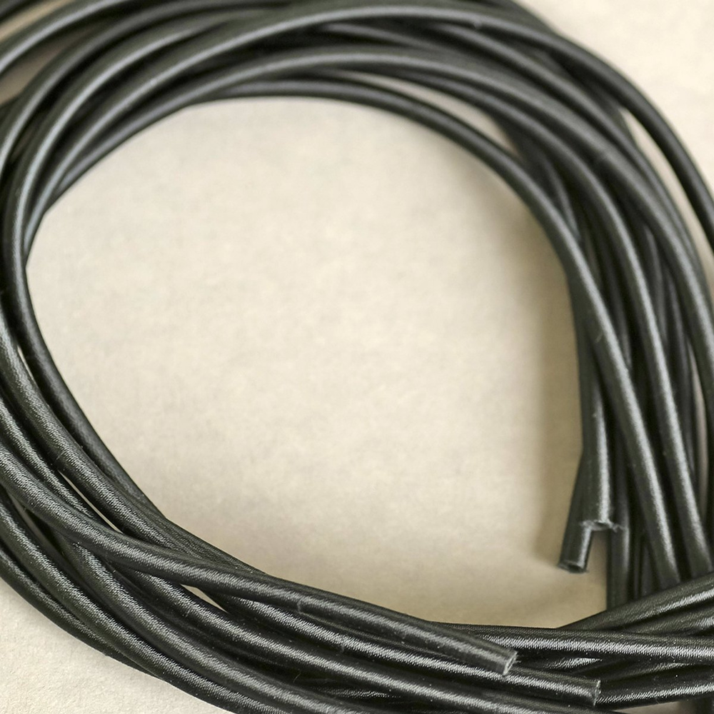 Основа для ожерелья/кулона/чокера (4 шт.), нейлоновый шнур, размер 450х5 мм, цвет черный  #1