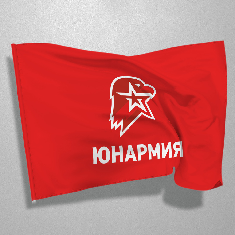 Флаг Юнармии / Флаг движения Юнармия / 90x135 см. #1
