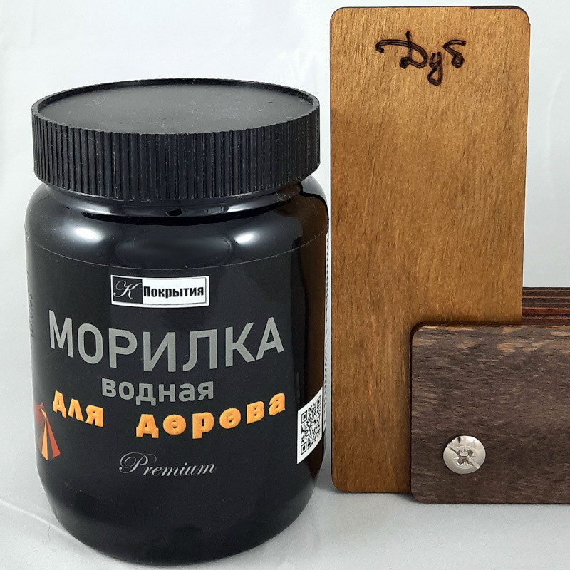 Морилка для дерева на водной основе "К Покрытия", Premium, ДУБ, 550 г / Для дерева, мебели, для придания #1