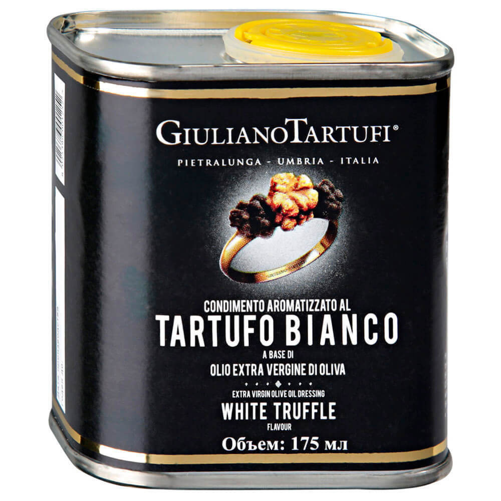Масло оливковое "Giuliano Tartufi" Extra Vergine ароматизированное белым трюфелем, Италия, 175 мл  #1