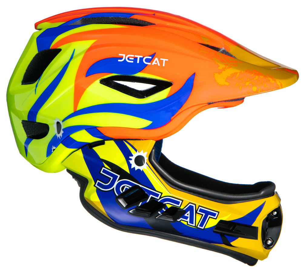 Шлем JETCAT - Raptor SE размер "М" (53-58см) Green/Blue/Red/Yellow #1