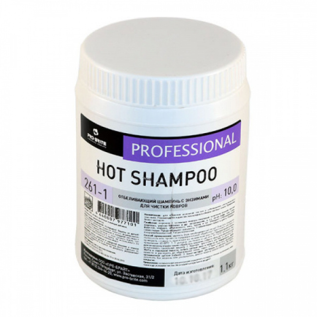 Отбеливающий шампунь с энзимами для чистки ковров - Pro-Brite Hot Shampoo 1кг  #1