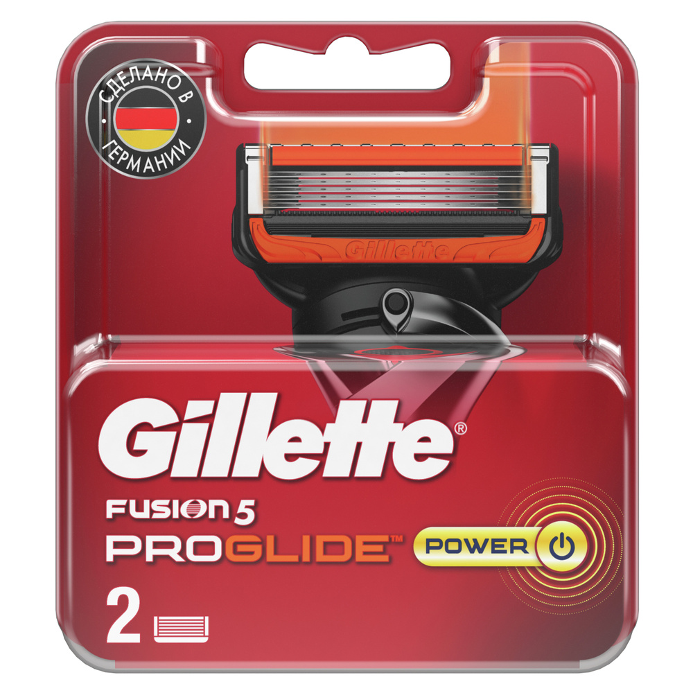 Gillette Fusion Proglide Power Сменные кассеты для мужской бритвы, с 5 лезвиями, с точным тримммером #1