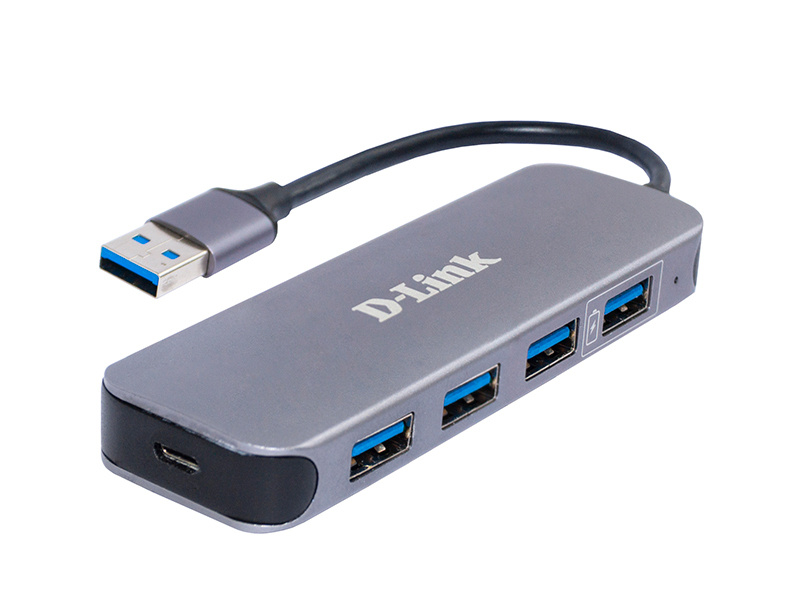 USB-хаб D-Link DUB-1340/D1A, 4 порта USB 3.0, порт быстрой зарядки #1