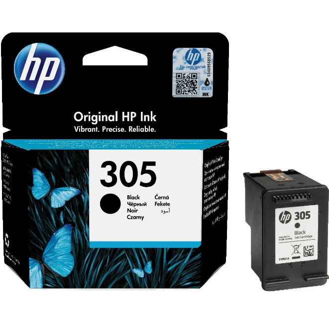 HP 305 / 3YM61AE струйный картридж черный 120 стр., оригинальный 1 шт  #1