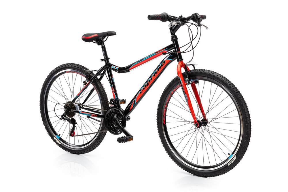 Велосипед CAPRIOLO MTB DIAVOLO DX 600 (3 X 6), рама сталь 17'', колёса 26'' (чёрный - красный)  #1