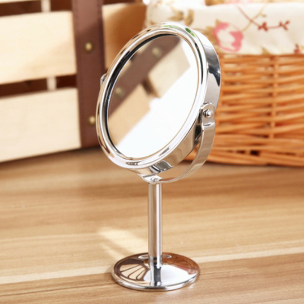 Зеркало на ножке / зеркало косметическое с увеличением / зеркало двухстороннее, для лица, настольное, #1