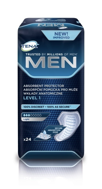 Прокладки урологические для мужчин Tena Men Level 1 Light, 3 капли, 300 мл, 24 штуки  #1
