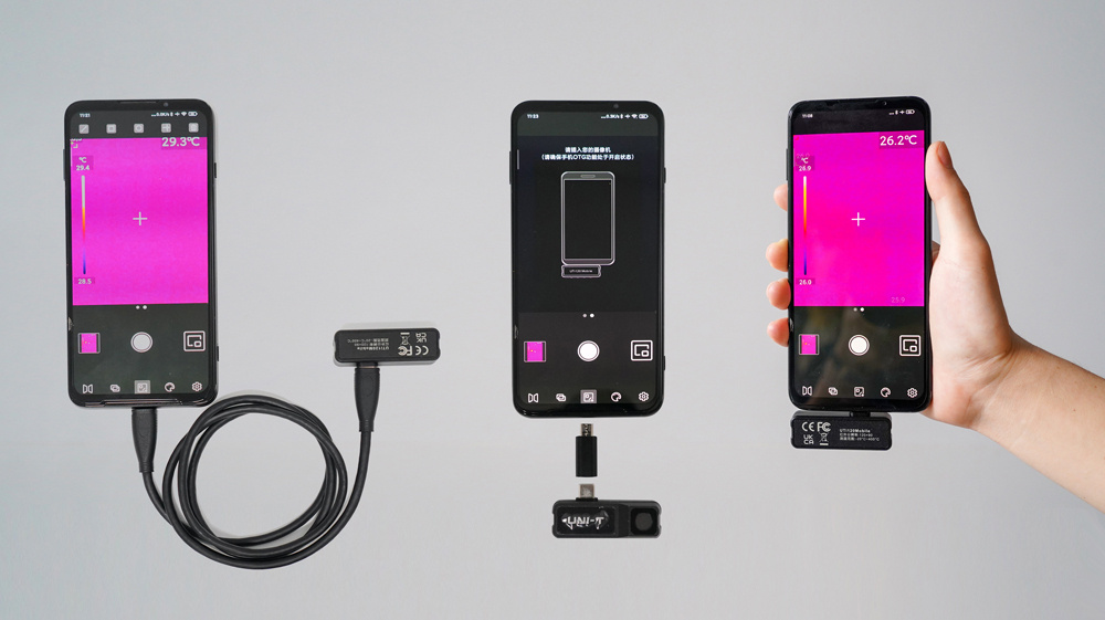 Профессиональный тепловизор UNI-T UTi120Mobile, 120x90 электронная ...