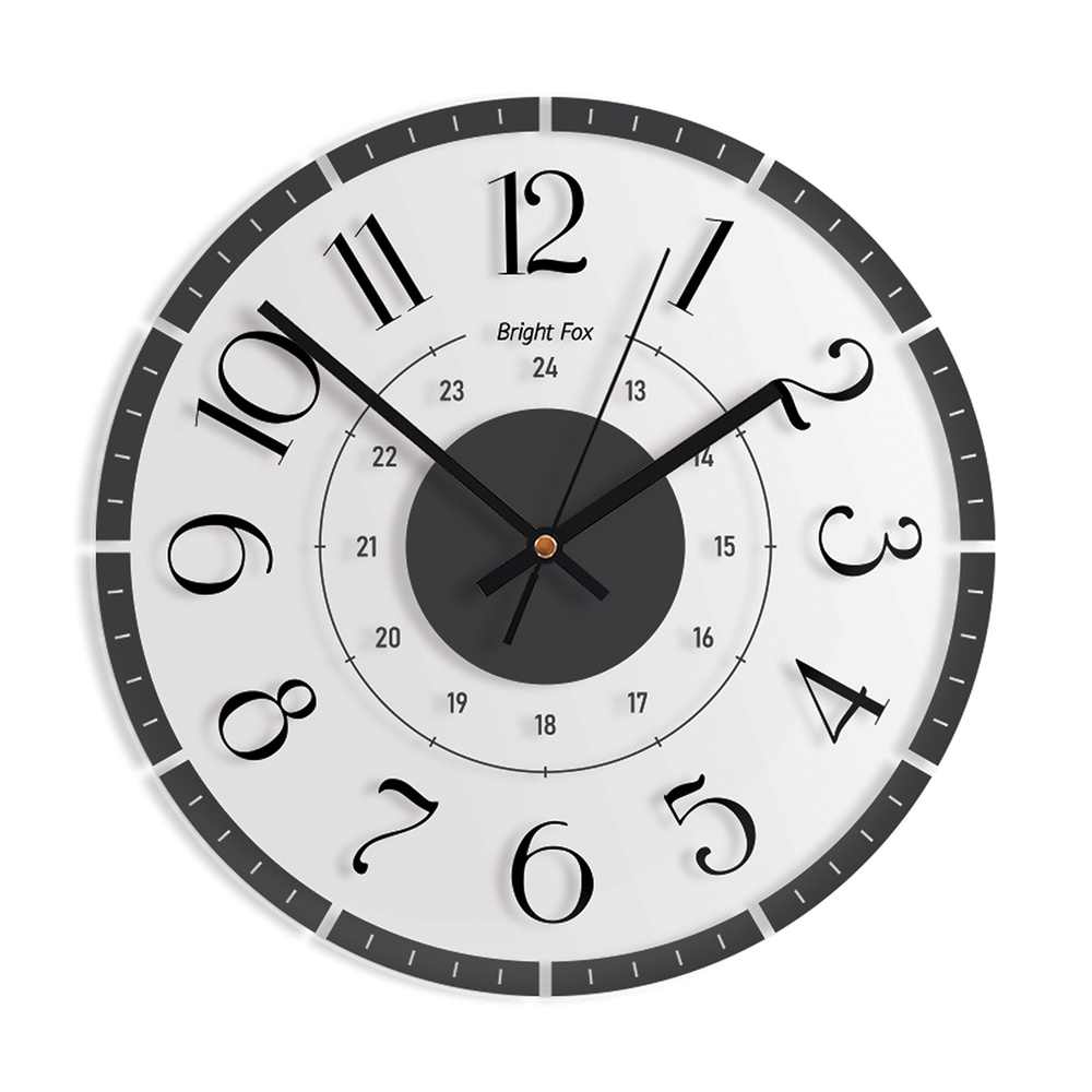 Bright Fox Настенные часы, 29.5 см х 29.5 см #1