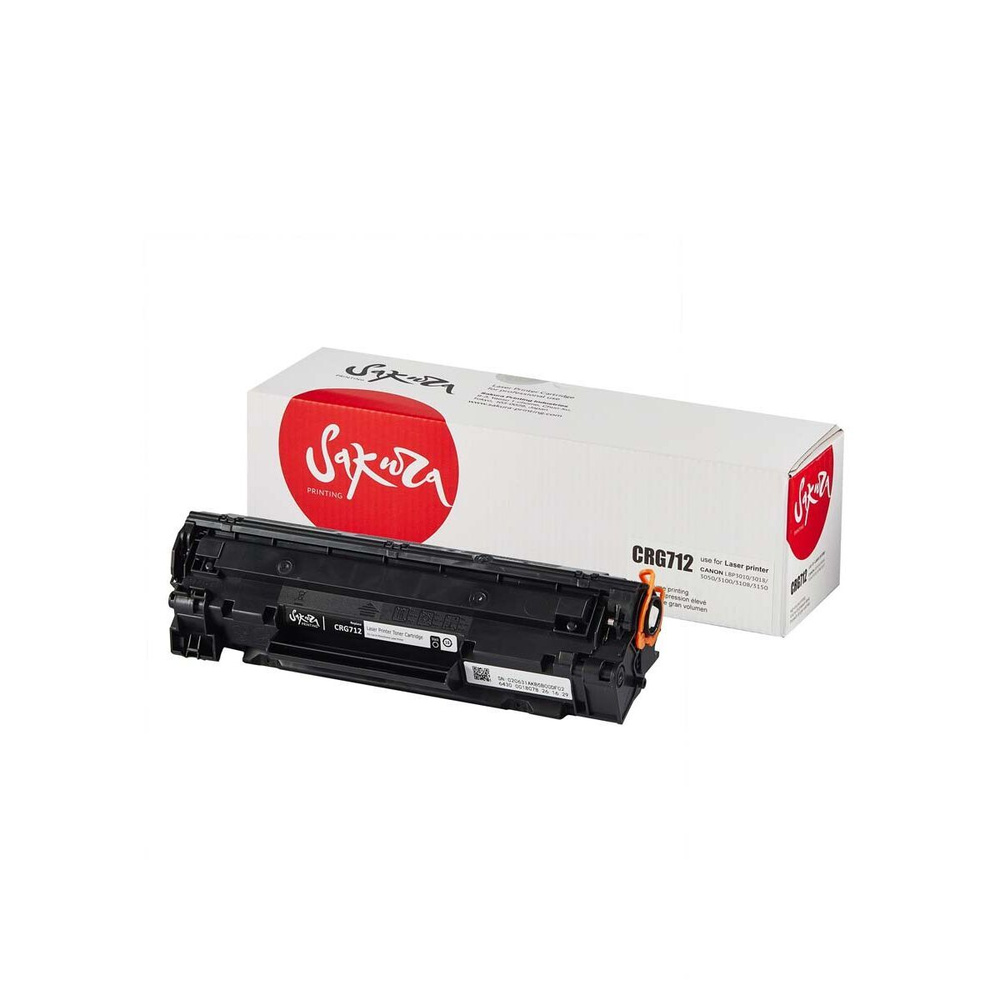 Картридж 712 для Canon LBP-3010, LBP3010B, LBP3010, LBP-3010B, LBP3050, LBP3018, LBP-3100 2000 стр. Sakura #1