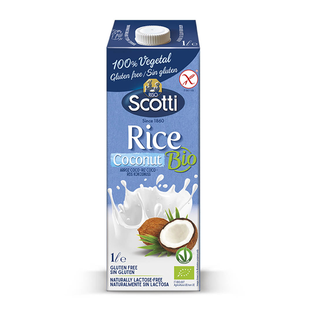 Рисовый напиток Riso Scotti с кокосом без глютена Bio Vegan 2,5%, 1л  #1