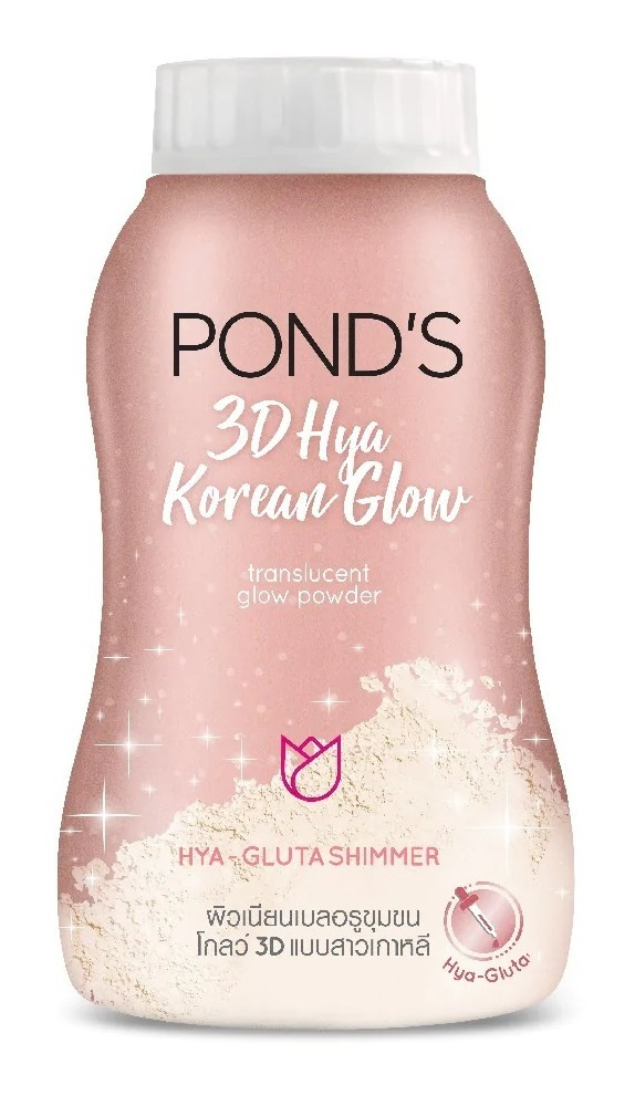 Pond's Рассыпчатая, лёгкая, матирующая пудра для лица, 3D-сияние с гиалуроновой кислотой, 3D Hya Korean #1