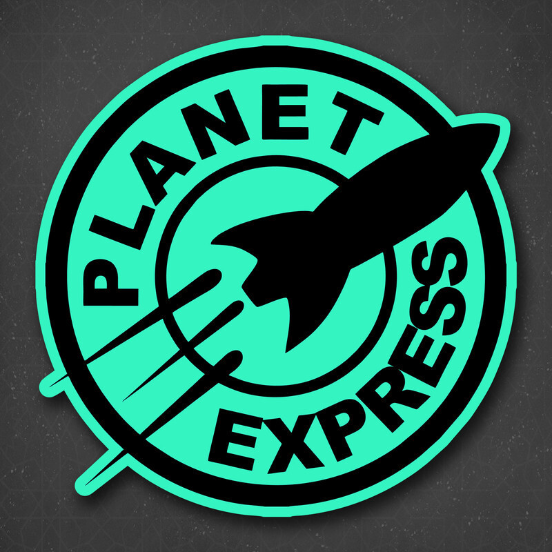 Наклейка на авто "Planet express №2" 19x19 см #1