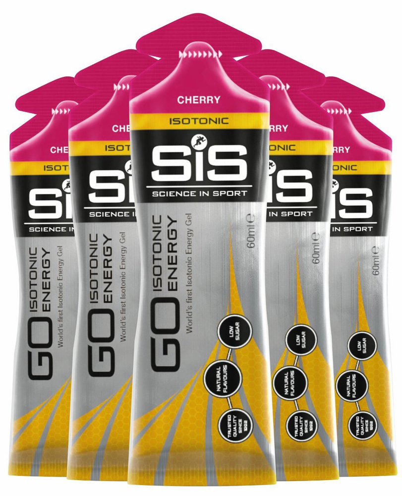 Энергетический гель SCIENCE IN SPORT (SiS) GO Isotonic Energy Gels 5 x 60 мл, Вишня  #1