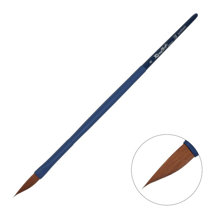 Мастихин Roubloff Синтетика коричневая серия Blue dagger 8 ручка удлиненная синяя/ покрытие обоймы soft-touch #1