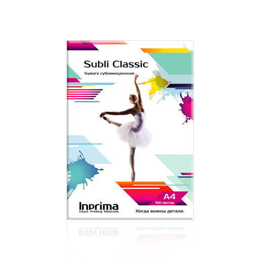 Бумага сублимационная Inprima, Subli Classic A4, 100л. #1