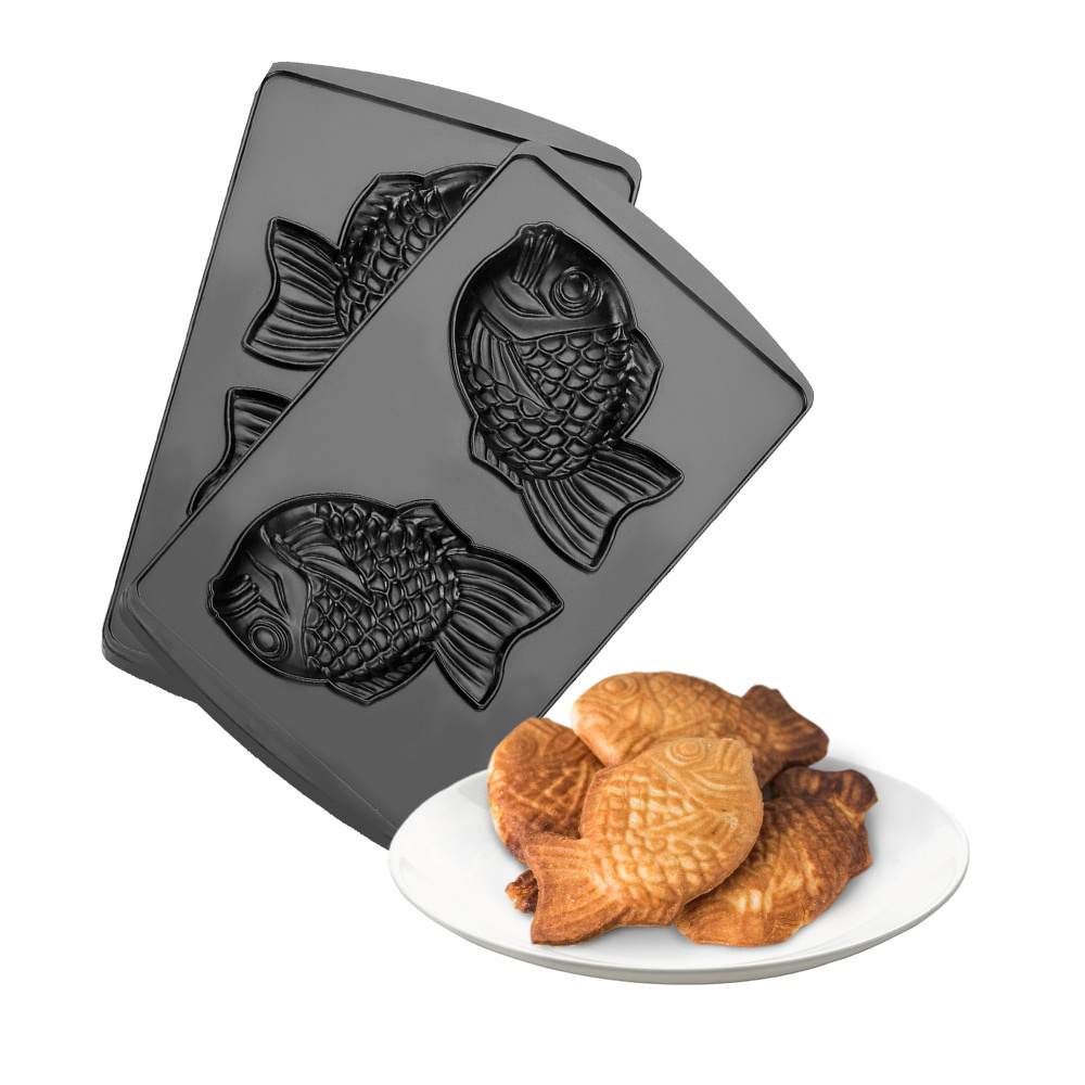 Сменные панели для мультипекаря REDMOND RAMB-06 Рыбка, для выпечки печенья в виде рыбок, антипригарное #1