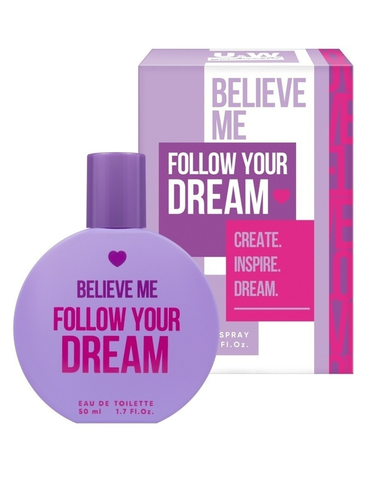 Туалетная вода Follow your dream ваниль 50 мл, You&World Believe me #1