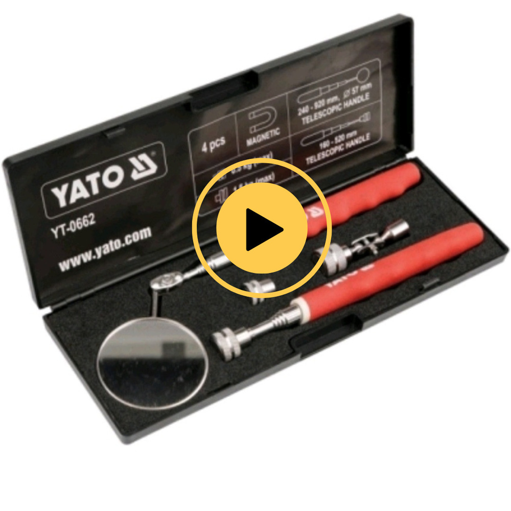Проверочный набор YATO (держатель и зеркало) в кейсе, YT-0662 #1