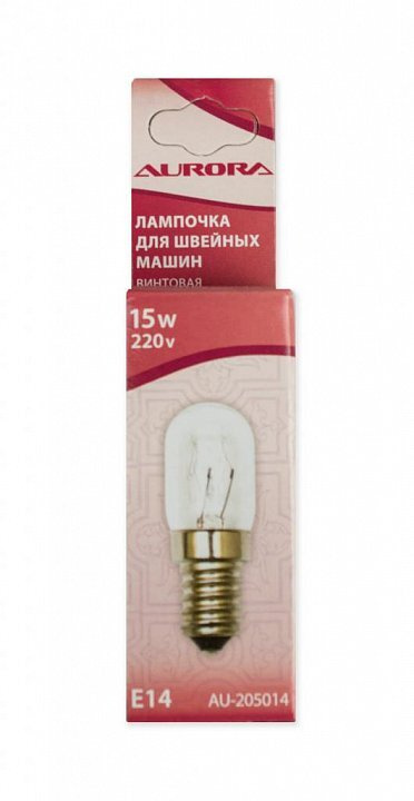 Лампочка для швейных машин винтовая Aurora AU-205014, 20х50мм, 15W, 220V  #1