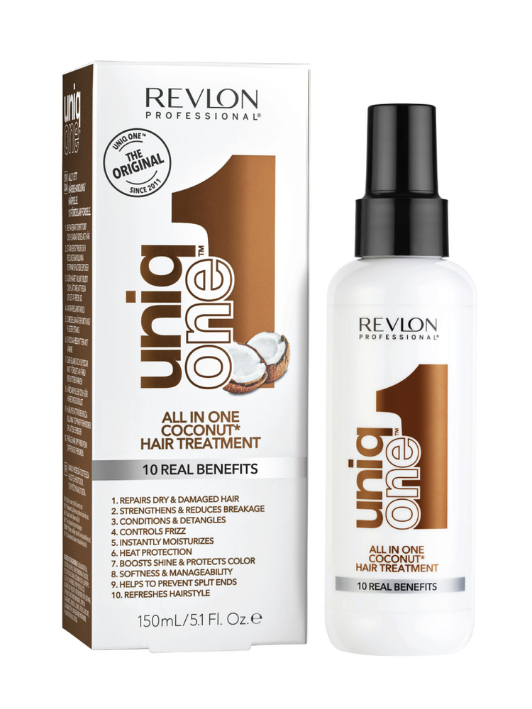 Revlon Несмываемая маска-спрей UNIQ ONE для волос с ароматом кокоса, 150 мл  #1