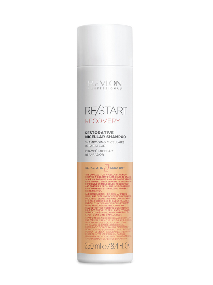 REVLON PROFESSIONAL Шампунь мицеллярный RESTART RECOVERY RESTORATIVE MICELLAR SHAMPOO для поврежденных #1