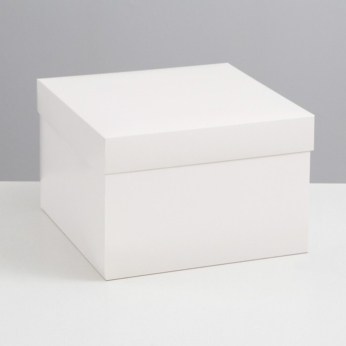 Коробка складная, крышка-дно, белая, 30 x 30 x 20 см #1