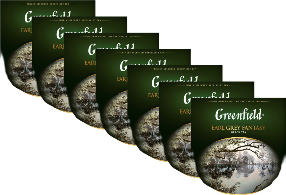 Чай черный Greenfield Earl Grey Fantasy бергамот в пакетиках 2 г х 100 шт в упаковке, комплект: 7 упаковок #1