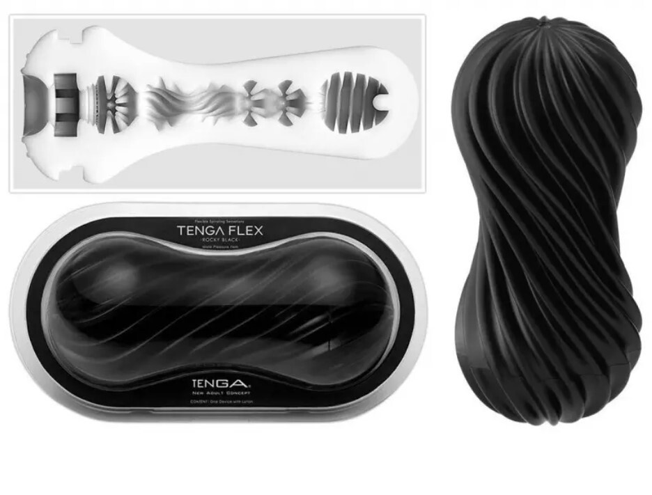 Tenga Мастурбатор Flex Rocky Black #1