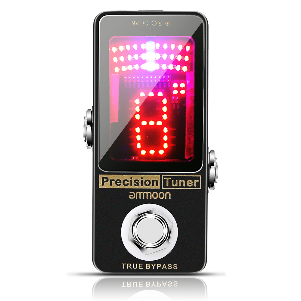 ammoon Precision Chromatic Tuner Pedal Большой светодиодный дисплей Цельнометаллический,Andoer  #1