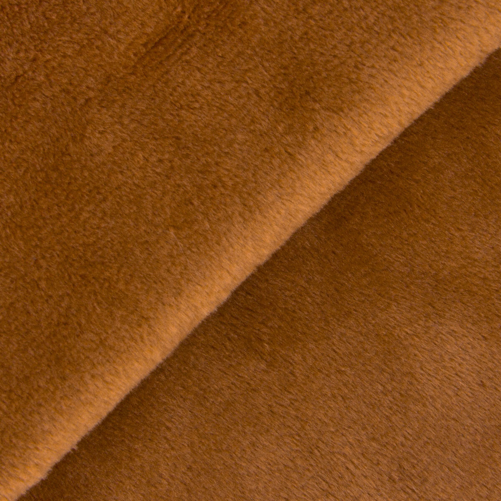 Ткань для игрушек,плюш "PEPPY" PEV, 48x48см, 273г/кв.м, 100% полиэстер 39 коричневый/brown  #1