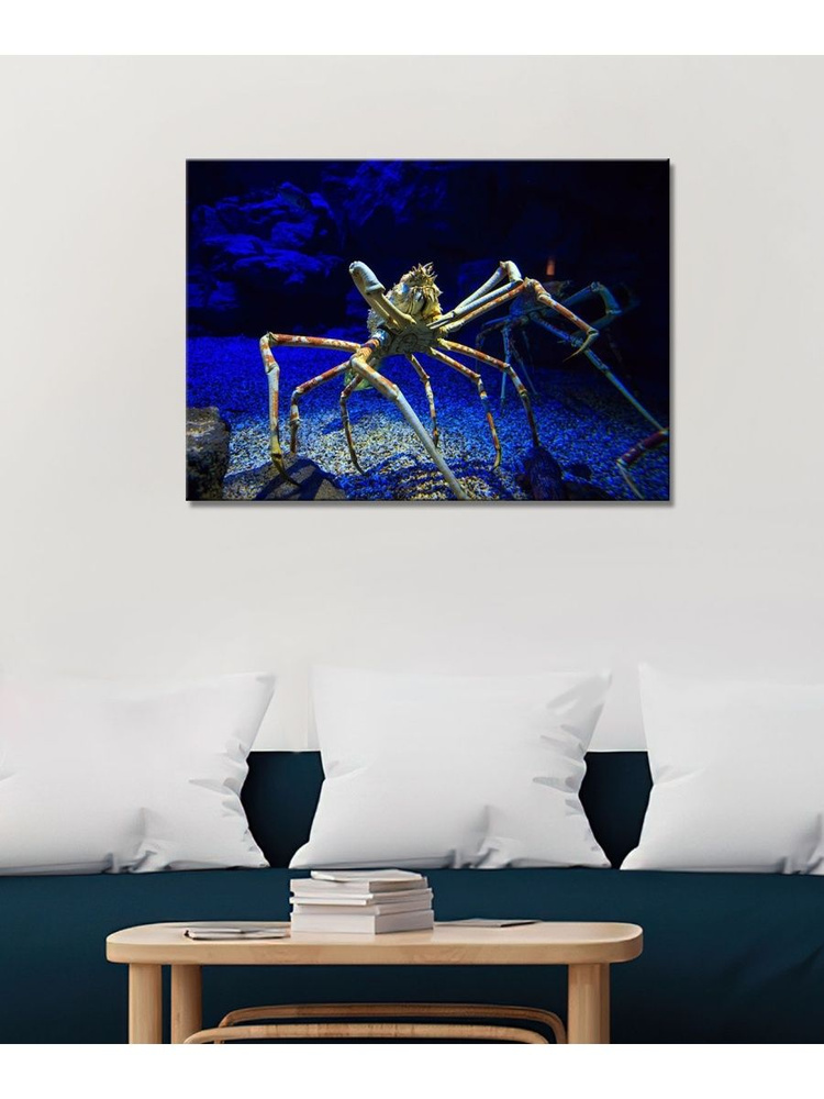 ХитАрт Картина "Краб; краб-паук японский", 90  х 70 см #1