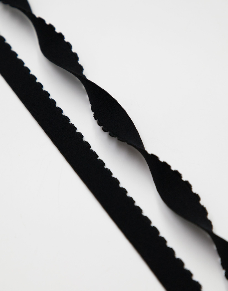 Резинка отделочная с фестоном Lauma цвет Черный (170) 15 мм, 10м  #1