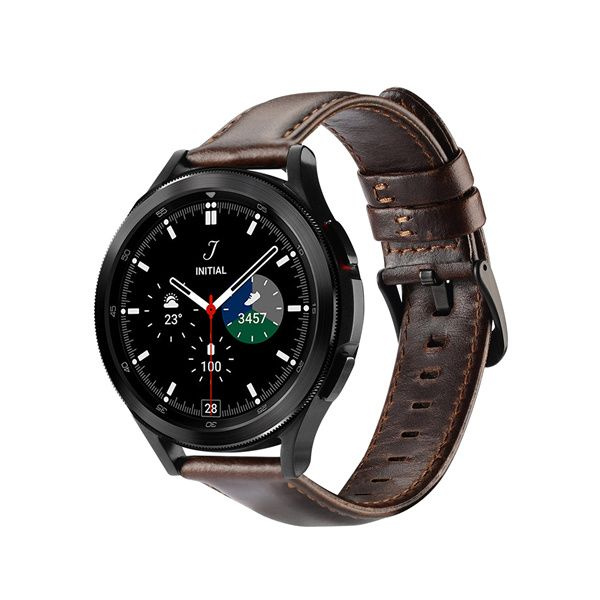 Кожаный ремешок DUX DUCIS для Samsung Galaxy Watch, Business Version, 22мм, коричневый  #1