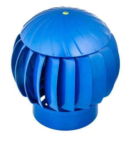 Ротационный дефлектор (Турбодефлектор) 160 Синий пластиковый  #1