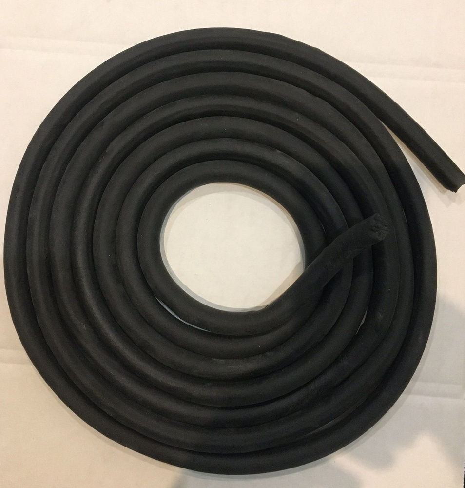 Резиновый пористый уплотнительный (гернитовый) шнур диаметром 15мм длина 5м  #1