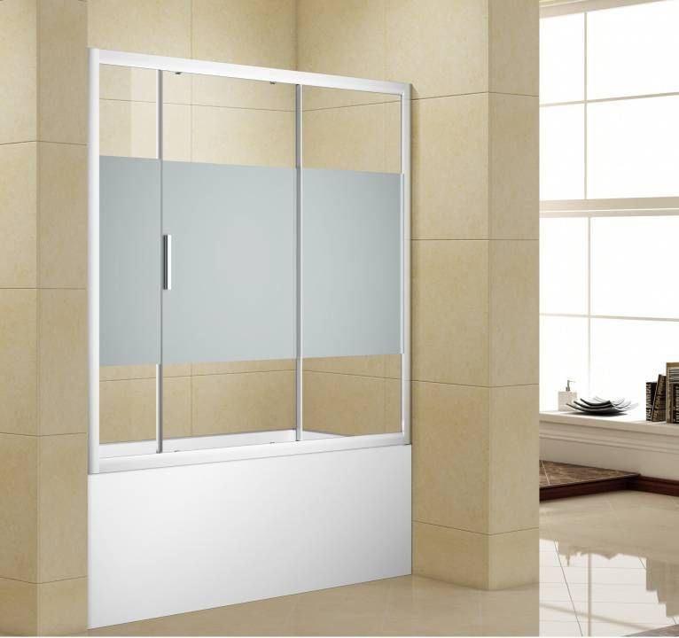 Шторка для ванны Aquanet Practic AE10-B-160H150U-CP, прозрачное стекло #1