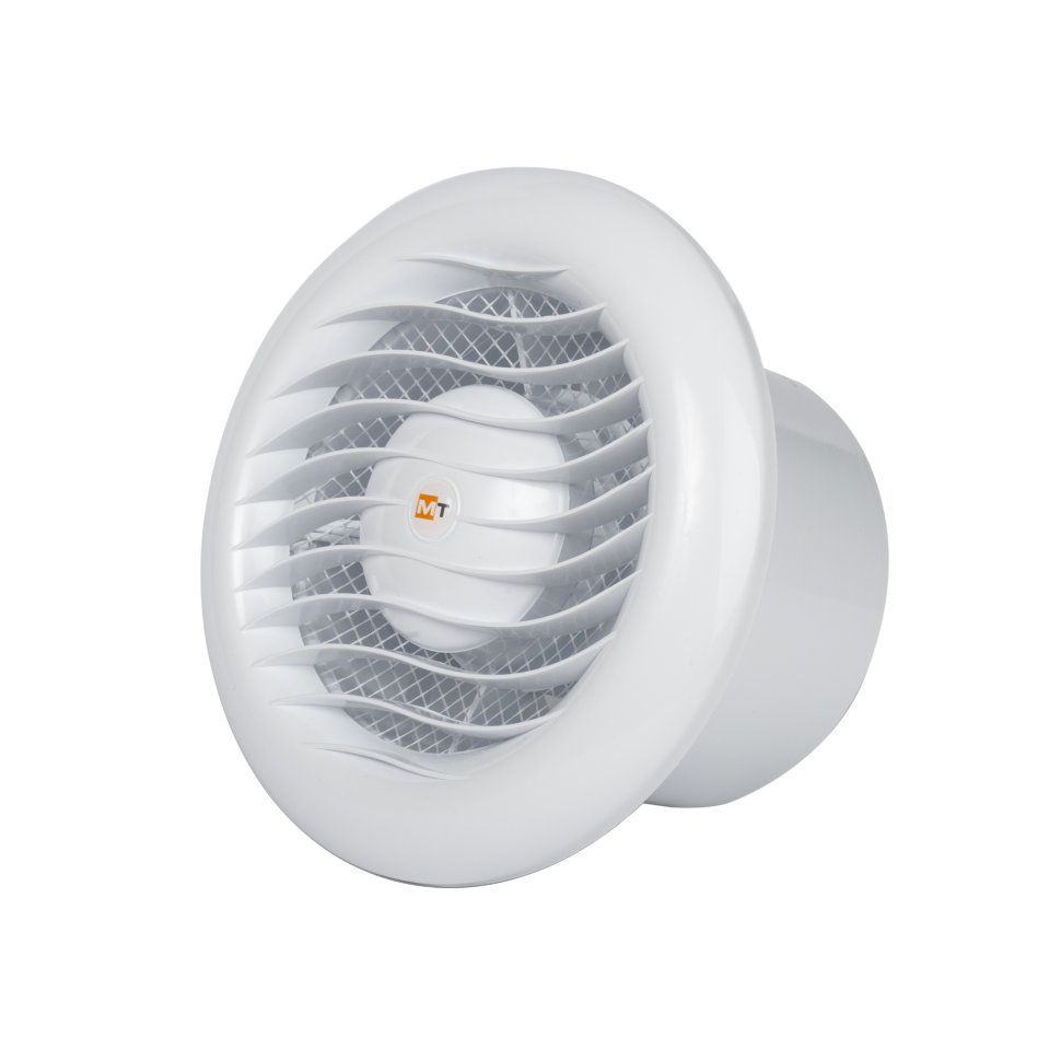 Вытяжной вентилятор MMOTORS (Болгария) МТ100 105 м3/ч, круг белый  #1