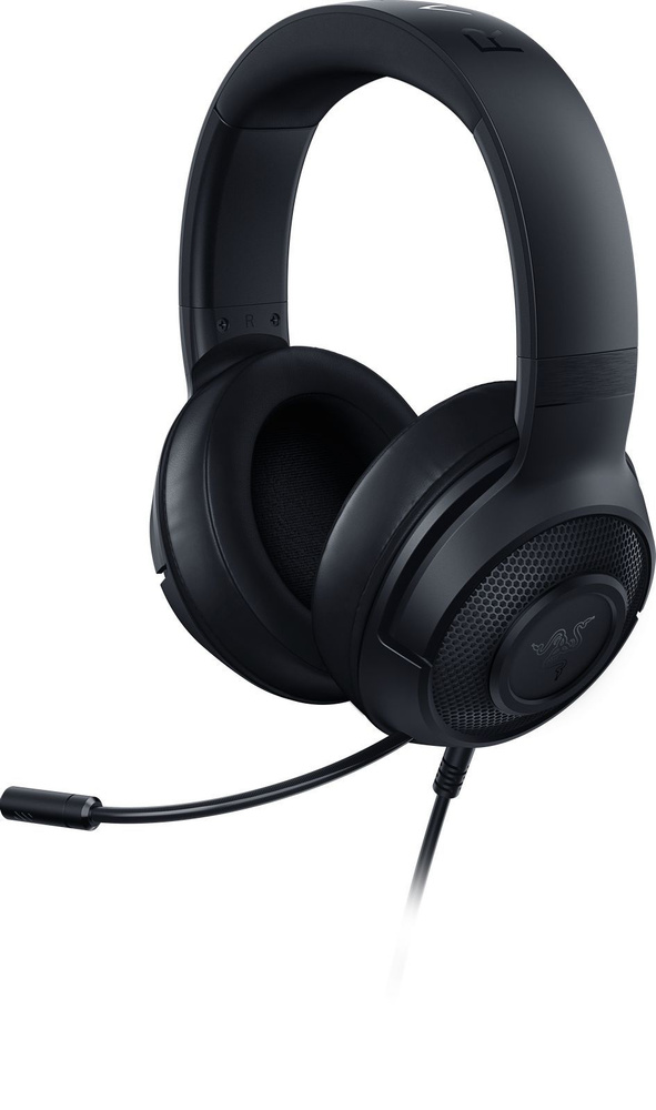 Игровые проводные наушники Razer Kraken X Lite, с микрофоном, черные Уцененный товар  #1