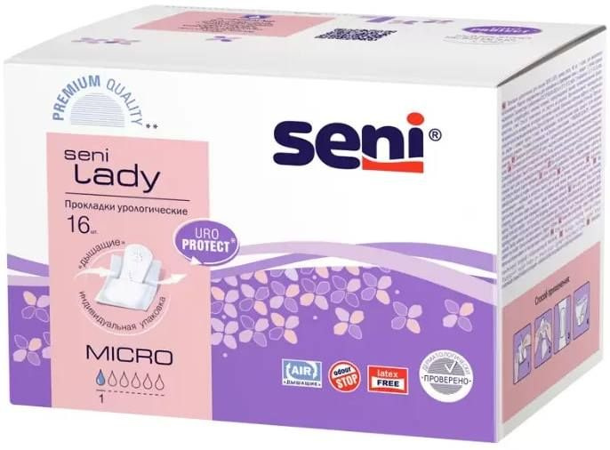 Seni Lady Micro, прокладки урологические, 16 шт. #1