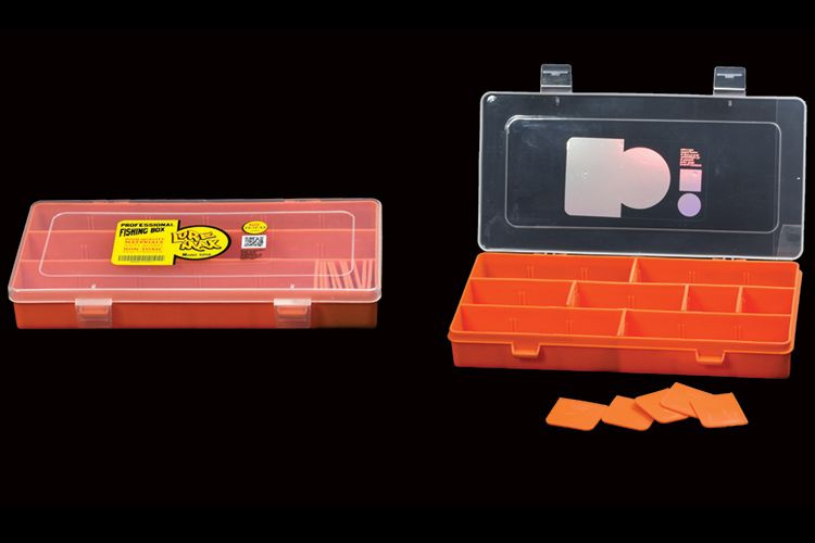 Коробка Lure Max 5056 (оранжевая) 23 х 12 х 3.5см, 18 отдел. #1