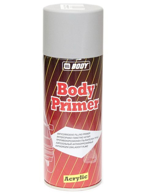 Грунт BODY Primer Spray серый, быстросохнущий, акриловый, аэрозоль 400 мл.  #1