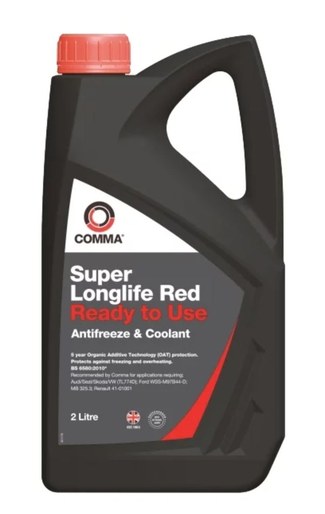 Антифриз-концентрат красный COMMA "Super Longlife Red - Concentrated Antifreeze", 2 л  #1