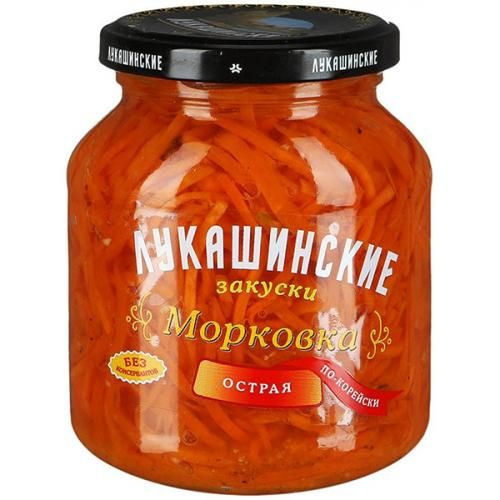 Морковка острая Лукашинские по-корейски, 340 г #1