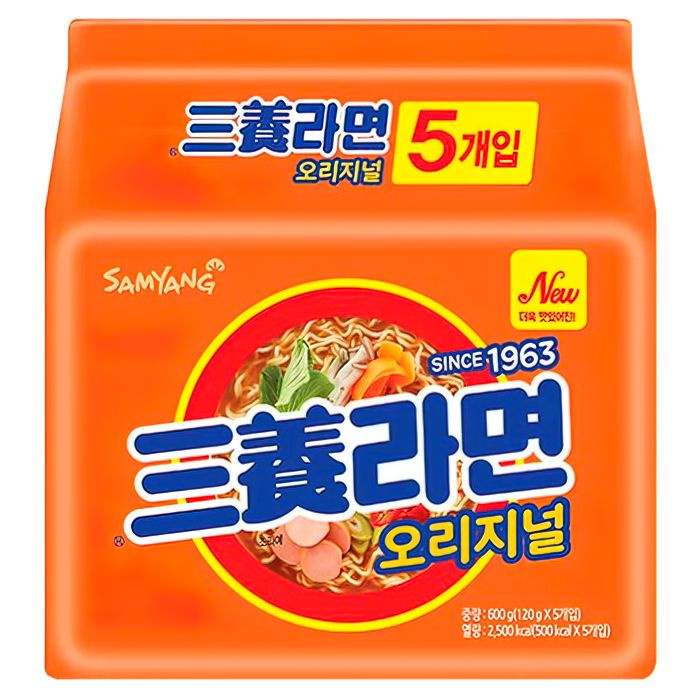 Острая корейская лапша быстрого приготовления Samyang Original Flavor Ramen со вкусом говядины (Корея), #1