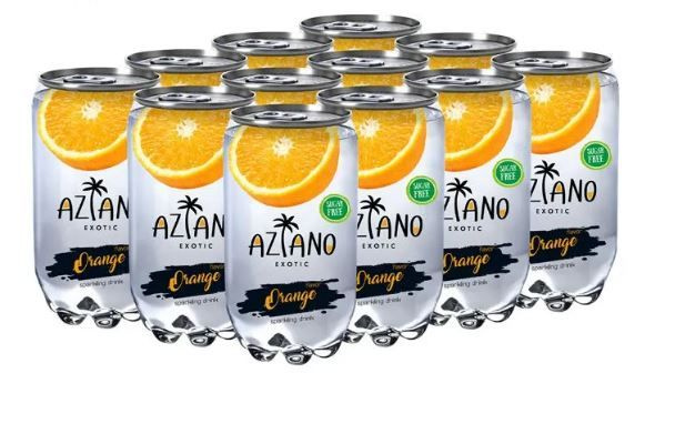 Газированный напиток AZIANO Orange / Азиано Апельсин * 12шт #1
