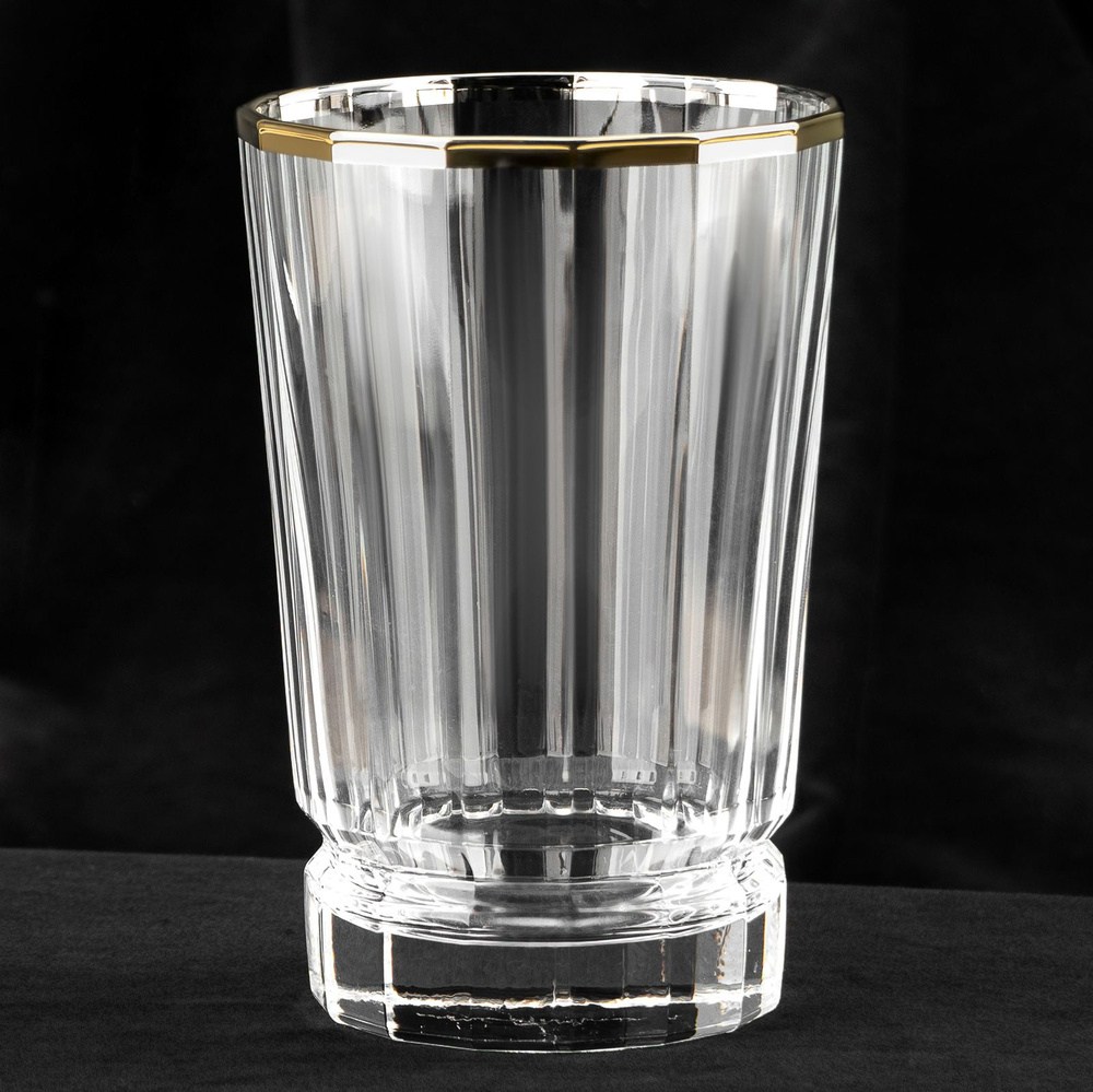 Стакан Macassar Glass Tall With Golden Rim #1